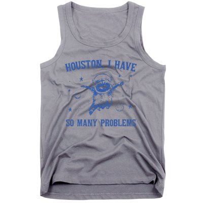 Funny Houston Raccoon Problems Design Tank Top