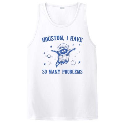 Funny Houston Raccoon Problems Design PosiCharge Competitor Tank