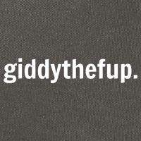 Funny Horse Racing Gift GIDDY THE F UP Cotton Canvas Backpack