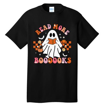 Funny Halloween Read More Books Cute Boo read a book Tall T-Shirt