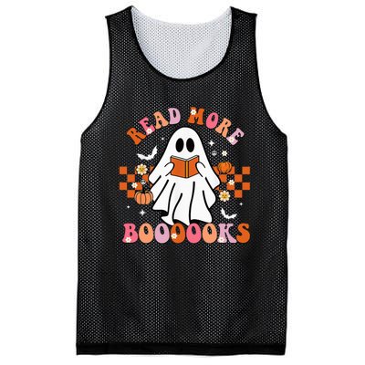 Funny Halloween Read More Books Cute Boo read a book Mesh Reversible Basketball Jersey Tank