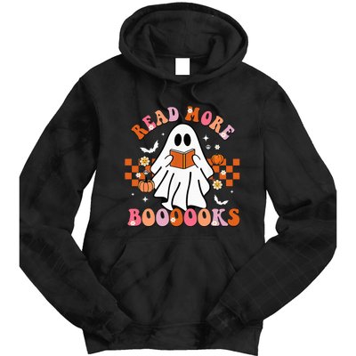 Funny Halloween Read More Books Cute Boo read a book Tie Dye Hoodie