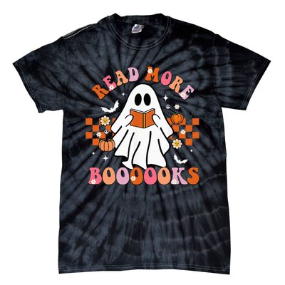 Funny Halloween Read More Books Cute Boo read a book Tie-Dye T-Shirt