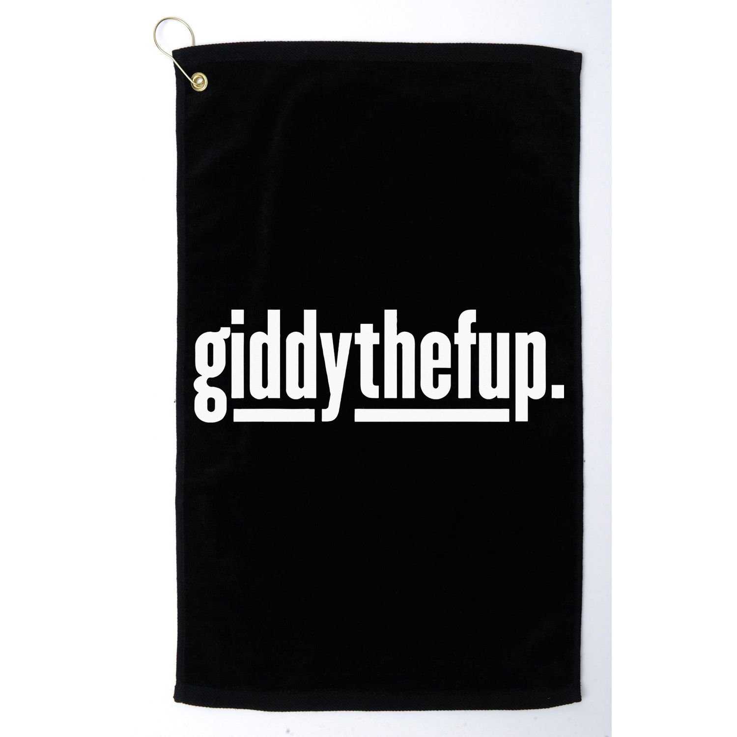 Funny Horse Racing Vintage Giddythefup KY Derby Horse Golf Towel