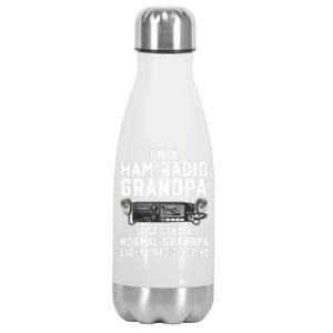 Funny Ham Radio Art For Grandpa Ham Operator Amateur Radio Stainless Steel Insulated Water Bottle