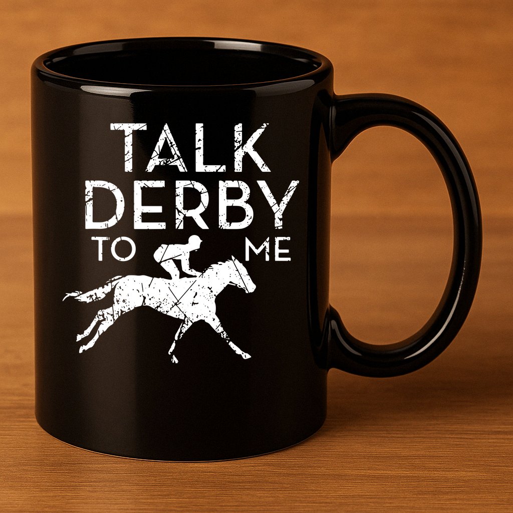 Funny Horse Racing Derby Race Owner Lover 11oz C Handle Ceramic Mug