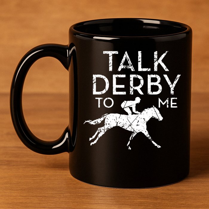 Funny Horse Racing Derby Race Owner Lover 11oz C Handle Ceramic Mug