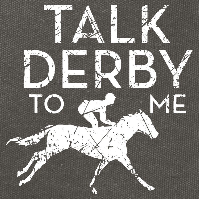 Funny Horse Racing Derby Race Owner Lover Cotton Canvas Backpack