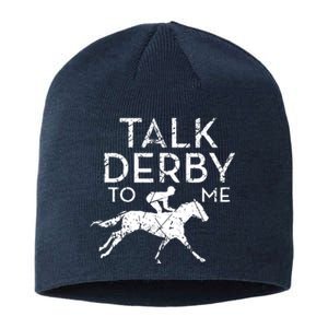 Funny Horse Racing Derby Race Owner Lover Sustainable Beanie