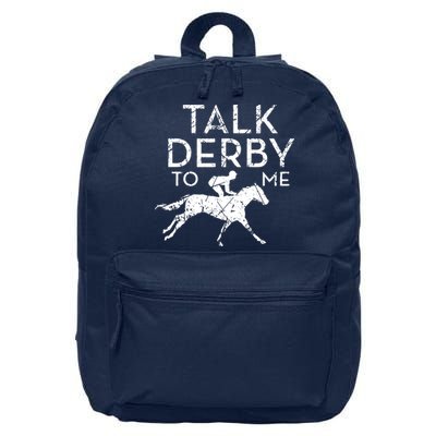 Funny Horse Racing Derby Race Owner Lover 16 in Basic Backpack