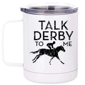 Funny Horse Racing Derby Race Owner Lover 12 oz Stainless Steel Tumbler Cup