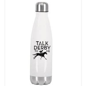 Funny Horse Racing Derby Race Owner Lover Stainless Steel Insulated Water Bottle