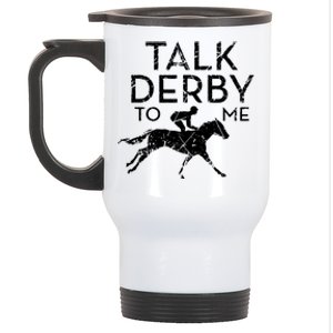 Funny Horse Racing Derby Race Owner Lover Stainless Steel Travel Mug