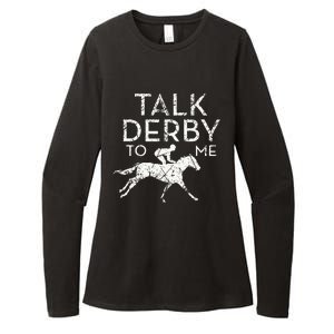 Funny Horse Racing Derby Race Owner Lover Womens CVC Long Sleeve Shirt