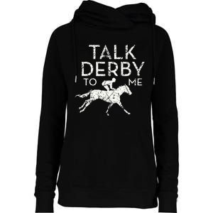 Funny Horse Racing Derby Race Owner Lover Womens Funnel Neck Pullover Hood