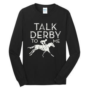 Funny Horse Racing Derby Race Owner Lover Tall Long Sleeve T-Shirt