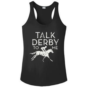 Funny Horse Racing Derby Race Owner Lover Ladies PosiCharge Competitor Racerback Tank