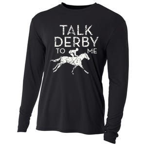 Funny Horse Racing Derby Race Owner Lover Cooling Performance Long Sleeve Crew