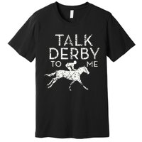 Funny Horse Racing Derby Race Owner Lover Premium T-Shirt