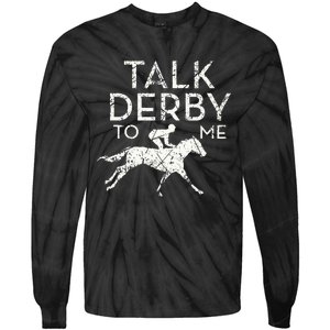 Funny Horse Racing Derby Race Owner Lover Tie-Dye Long Sleeve Shirt