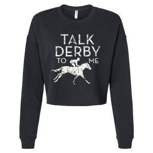 Funny Horse Racing Derby Race Owner Lover Cropped Pullover Crew