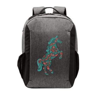 Floral Horse Riding Horse Lover Women Girls Gifts Vector Backpack