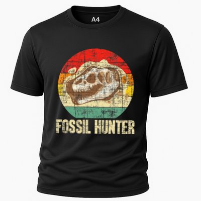 Fossil Hunter Retro Paleontologist Paleontology Performance Shirt