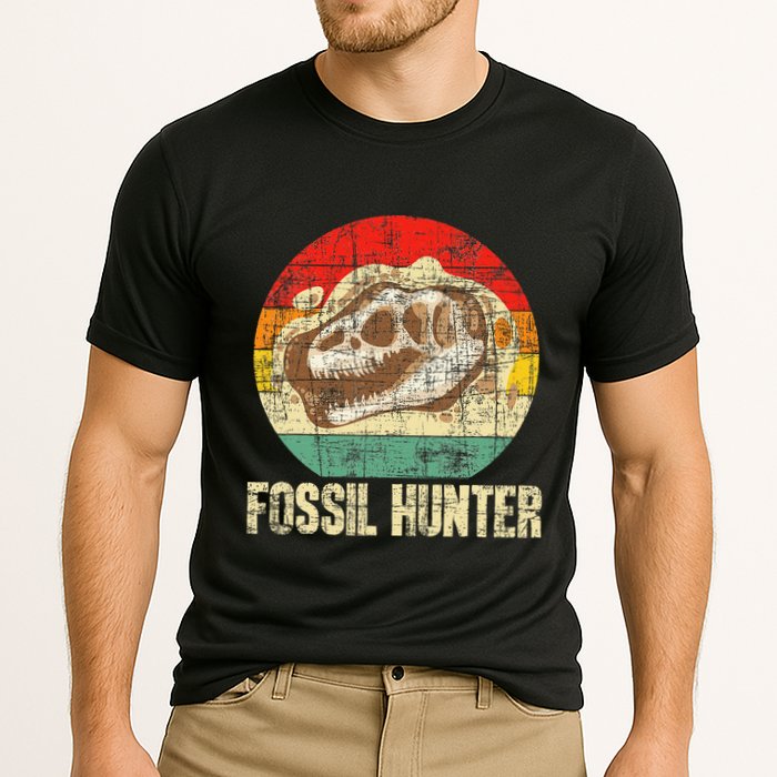 Fossil Hunter Retro Paleontologist Paleontology Performance Shirt