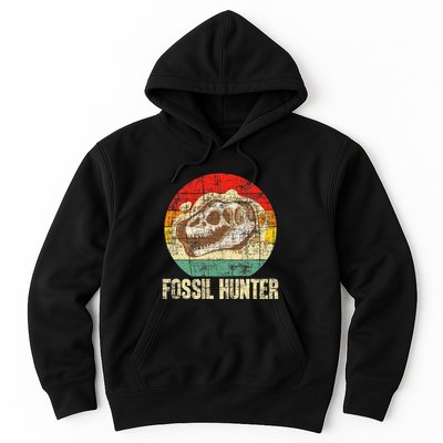 Fossil Hunter Retro Paleontologist Paleontology Hoodie