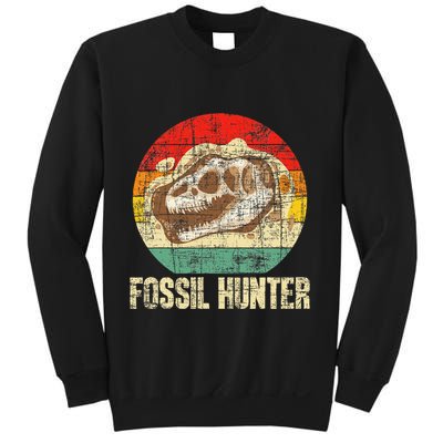 Fossil Hunter Retro Paleontologist Paleontology Sweatshirt