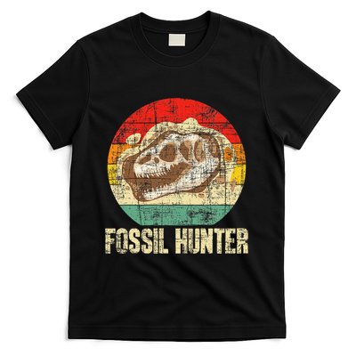 Fossil Hunter Retro Paleontologist Paleontology T-Shirt
