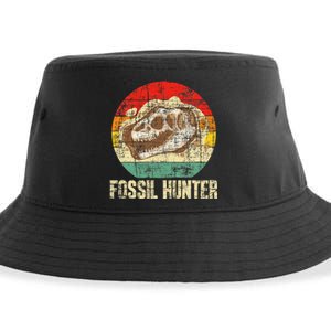 Fossil Hunter Retro Paleontologist Paleontology Sustainable Bucket Hat