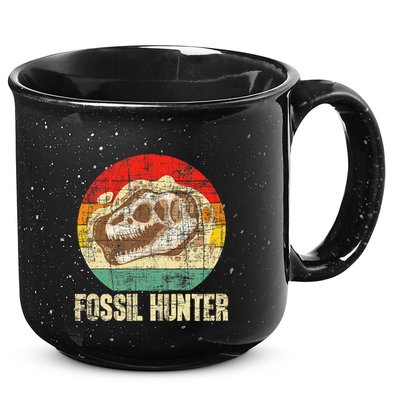 Fossil Hunter Retro Paleontologist Paleontology 15oz Campfire Ceramic Mug