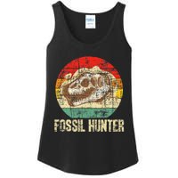 Fossil Hunter Retro Paleontologist Paleontology Ladies Essential Tank