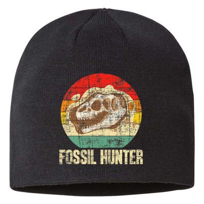 Fossil Hunter Retro Paleontologist Paleontology Sustainable Beanie