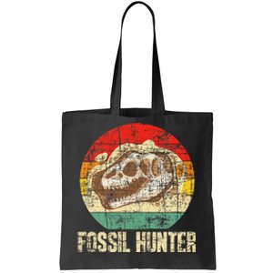 Fossil Hunter Retro Paleontologist Paleontology Tote Bag