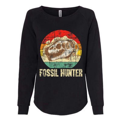 Fossil Hunter Retro Paleontologist Paleontology Womens California Wash Sweatshirt