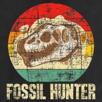 Fossil Hunter Retro Paleontologist Paleontology Golf Towel