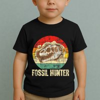 Fossil Hunter Retro Paleontologist Paleontology Toddler T-Shirt