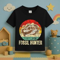 Fossil Hunter Retro Paleontologist Paleontology Toddler T-Shirt