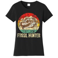 Fossil Hunter Retro Paleontologist Paleontology Women's T-Shirt