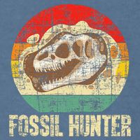 Fossil Hunter Retro Paleontologist Paleontology Garment-Dyed Sweatshirt