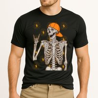 Funny Halloween Rock On Skeleton Cooling Performance Crew T-Shirt