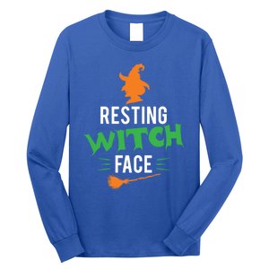 Funny Halloween Resting Witch Face Cool Gift Long Sleeve Shirt