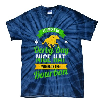 Funny Horse Racing It Must Be Derby Day Ky Derby Horse Tie-Dye T-Shirt