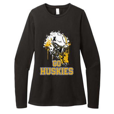 Florence Huskies Rising Helmet Go! Womens CVC Long Sleeve Shirt