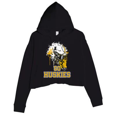 Florence Huskies Rising Helmet Go! Crop Fleece Hoodie