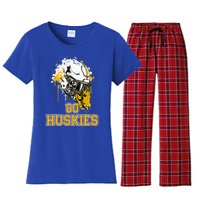 Florence Huskies Rising Helmet Go! Women's Flannel Pajama Set