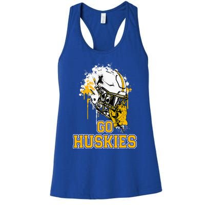 Florence Huskies Rising Helmet Go! Women's Racerback Tank