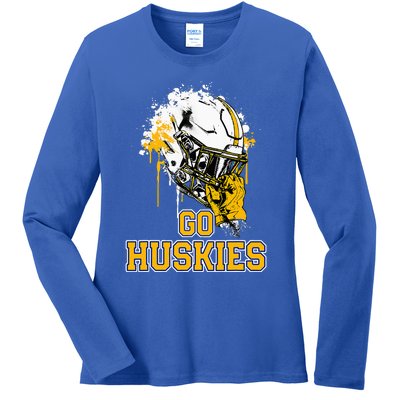 Florence Huskies Rising Helmet Go! Ladies Long Sleeve Shirt